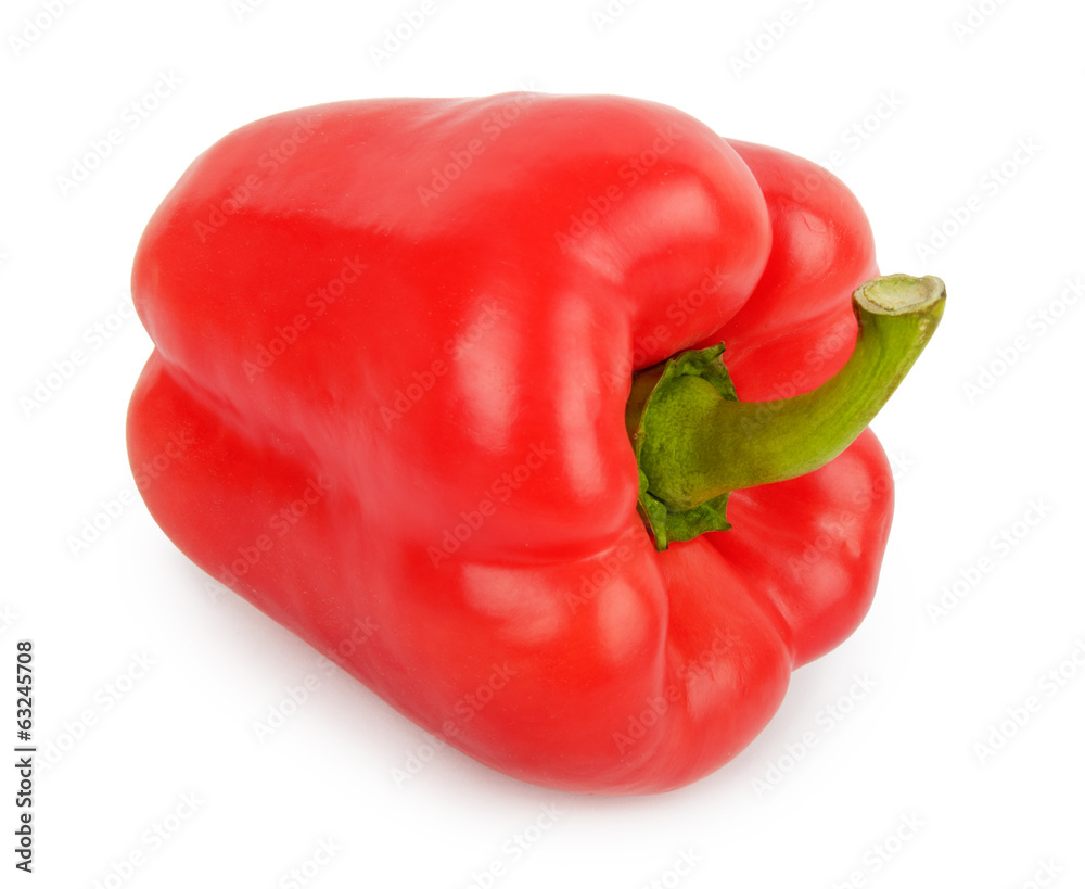 red pepper isolated on white background