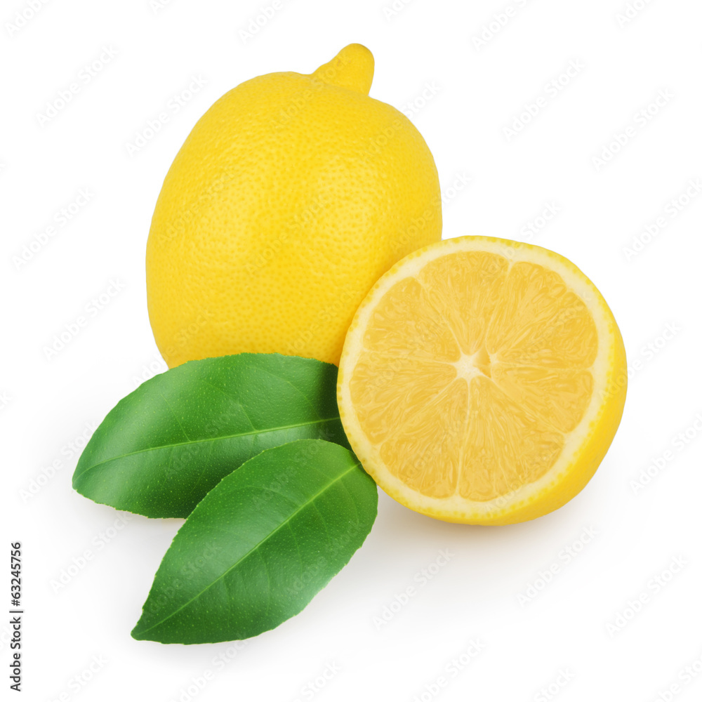 Lemon isolated on white