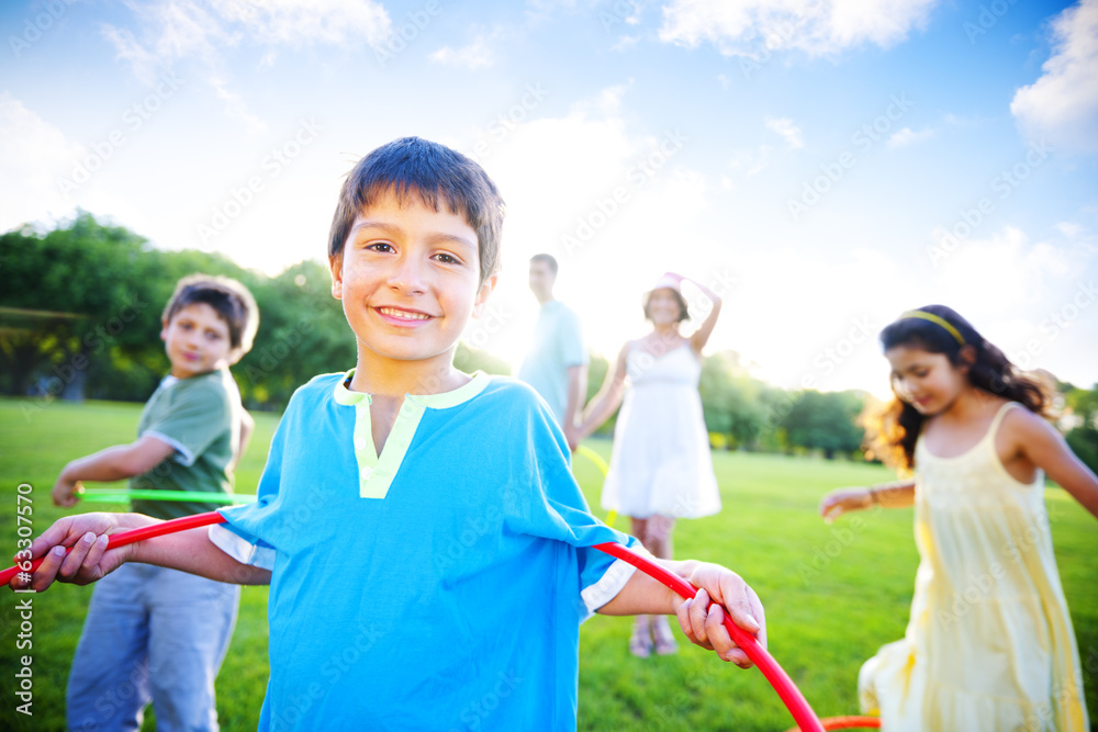 Children Playing Outdoors