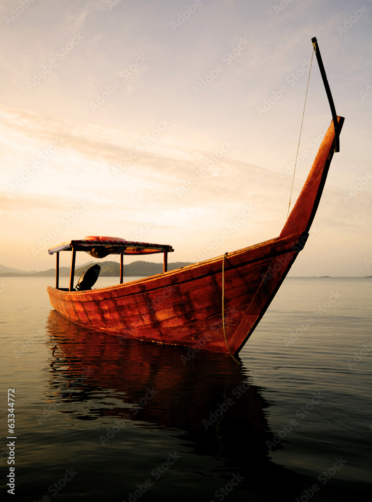 Boat in Tropical Waters