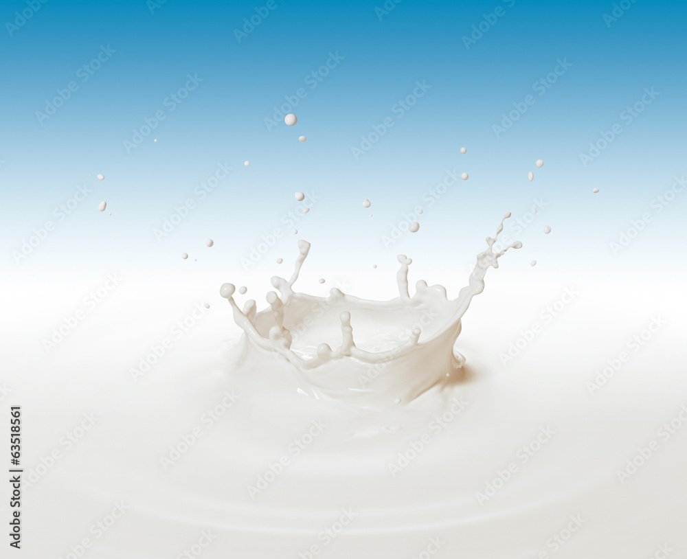 milk splashing