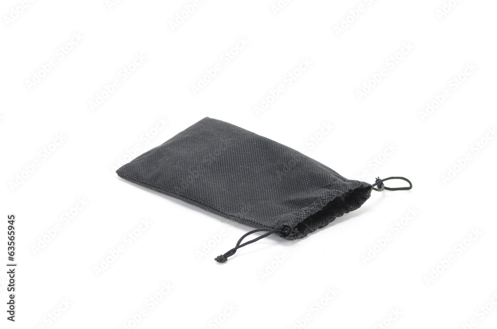 Black bag isolated on white background