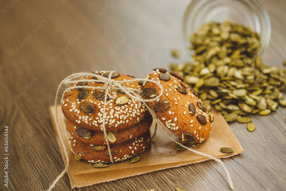 芝麻巧克力自制饼干