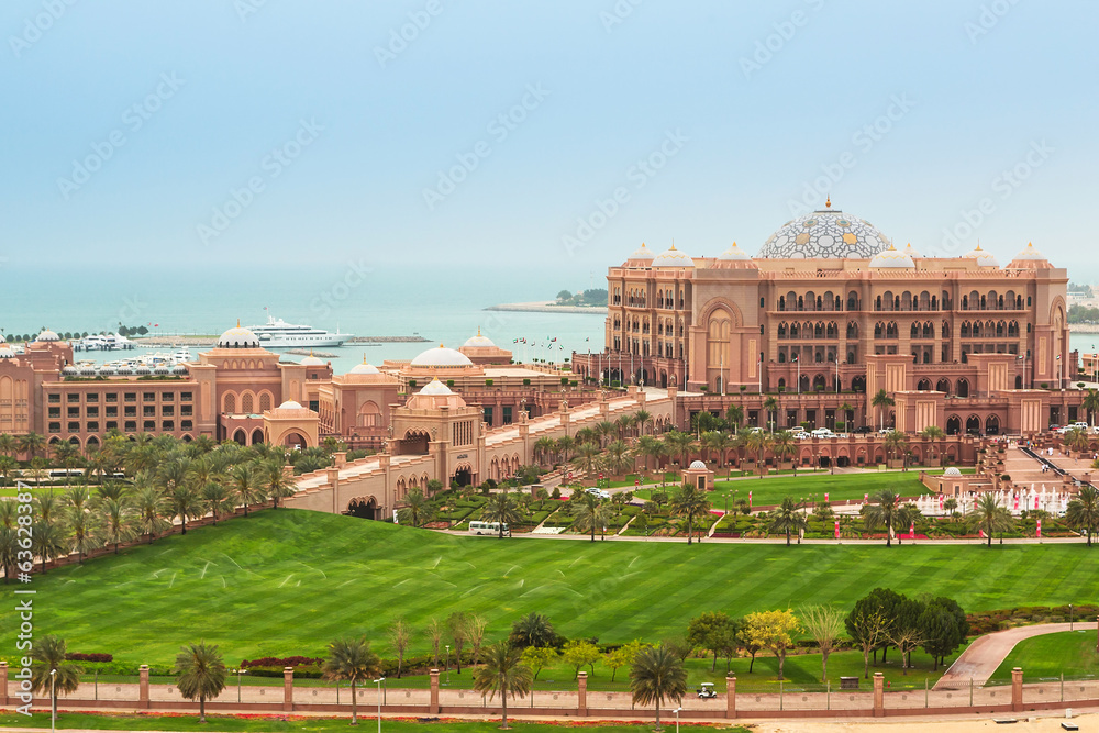 Emirates palace in Abu Dhabi, UAE