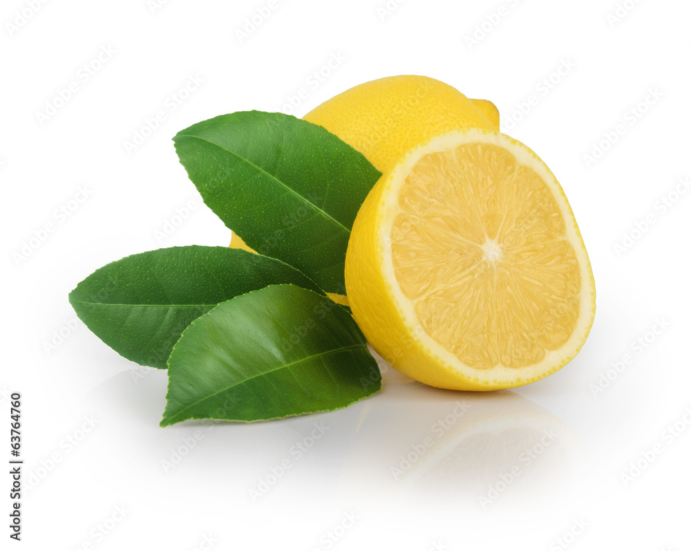 Lemon isolated on white