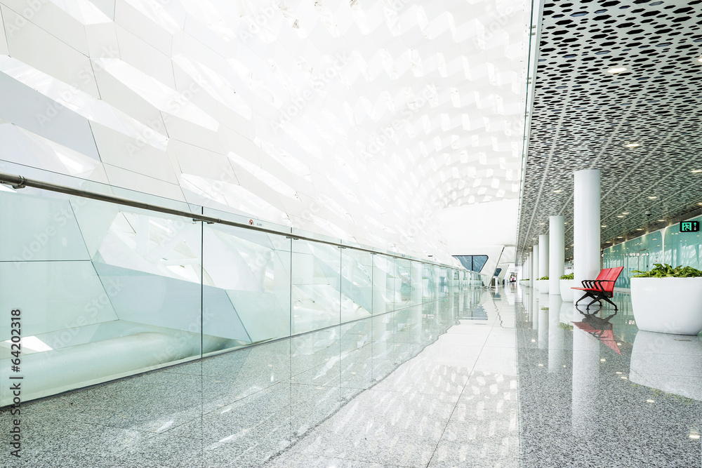 modern waiting room in the mall