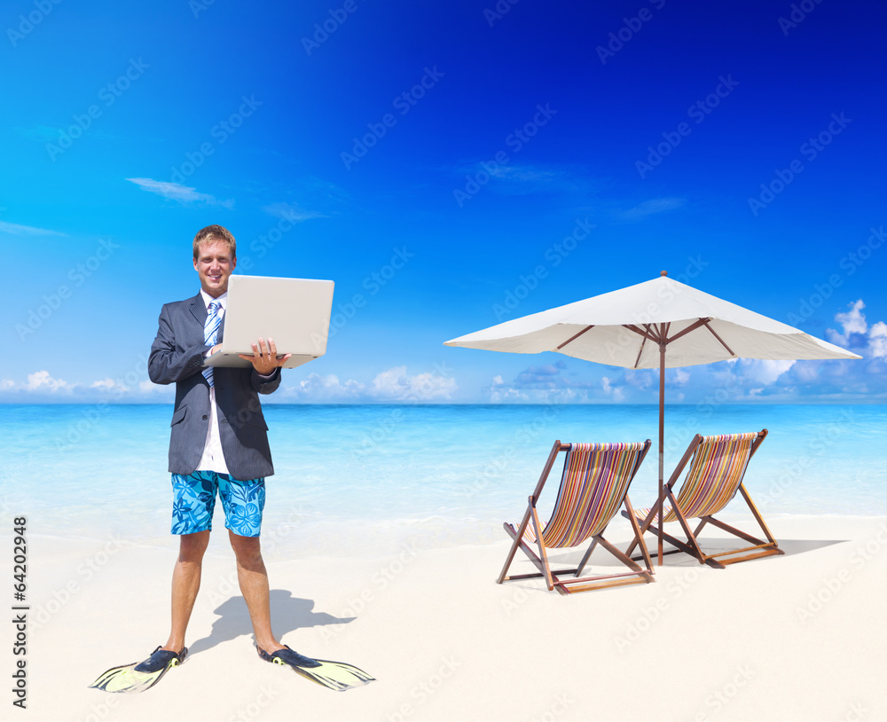 Businessman on Vacation