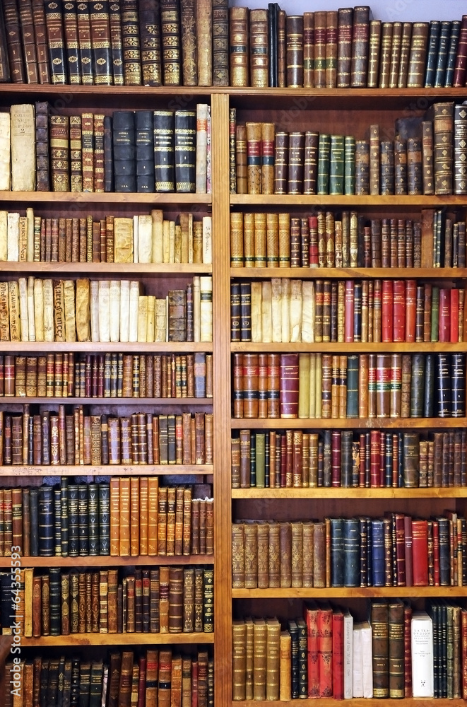 Old books, library