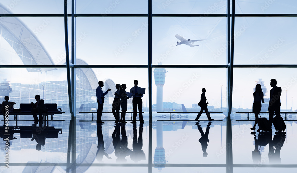 Group of People in the Airport