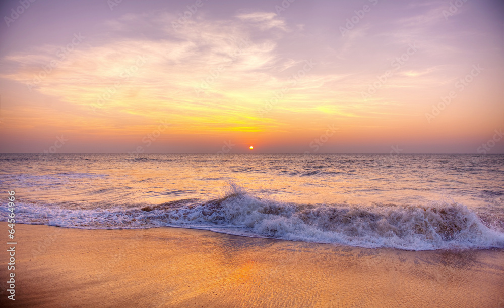 Beautiful Sunset by the Shore