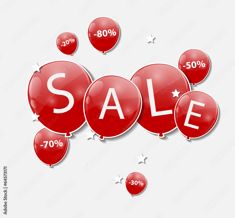 Sale Concept of Discount. Vector Illustration.