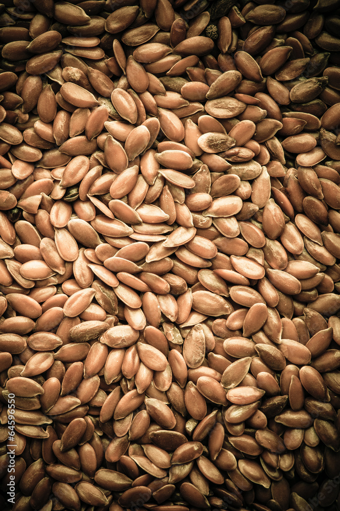 Healthy diet. Flax seeds linseed as natural food background