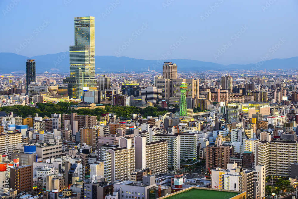 日本大阪城市景观