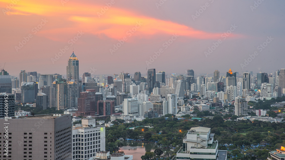 曼谷商业区尘封城市全景