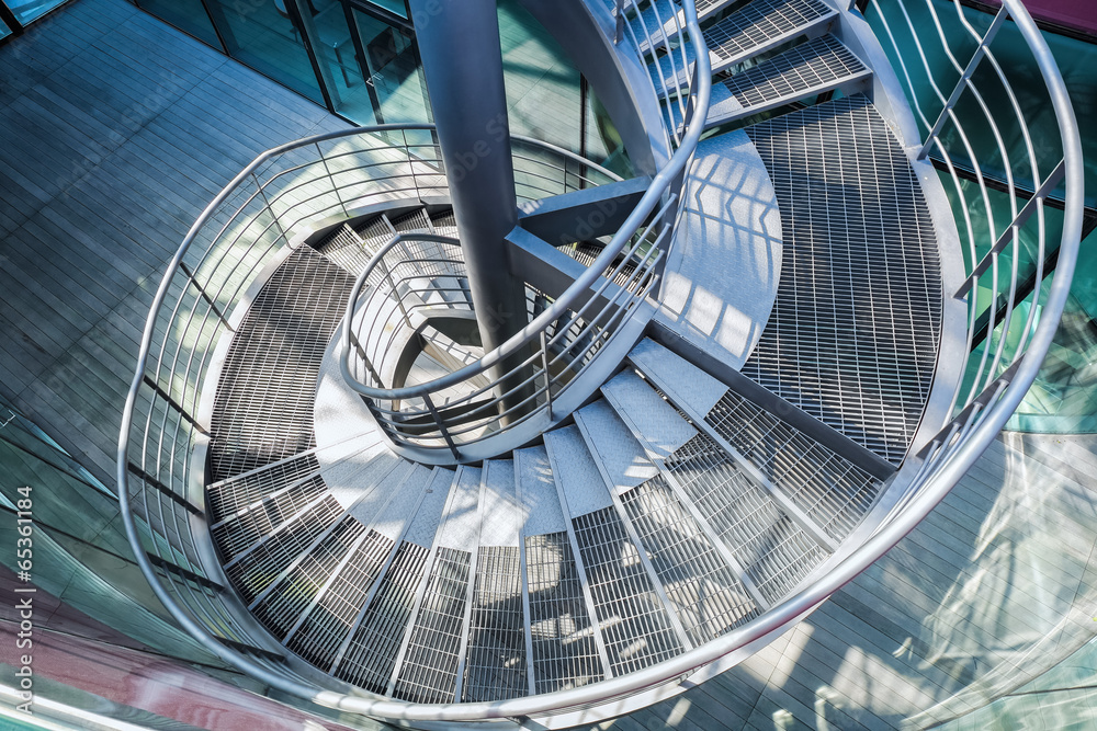 metal spiral staircase