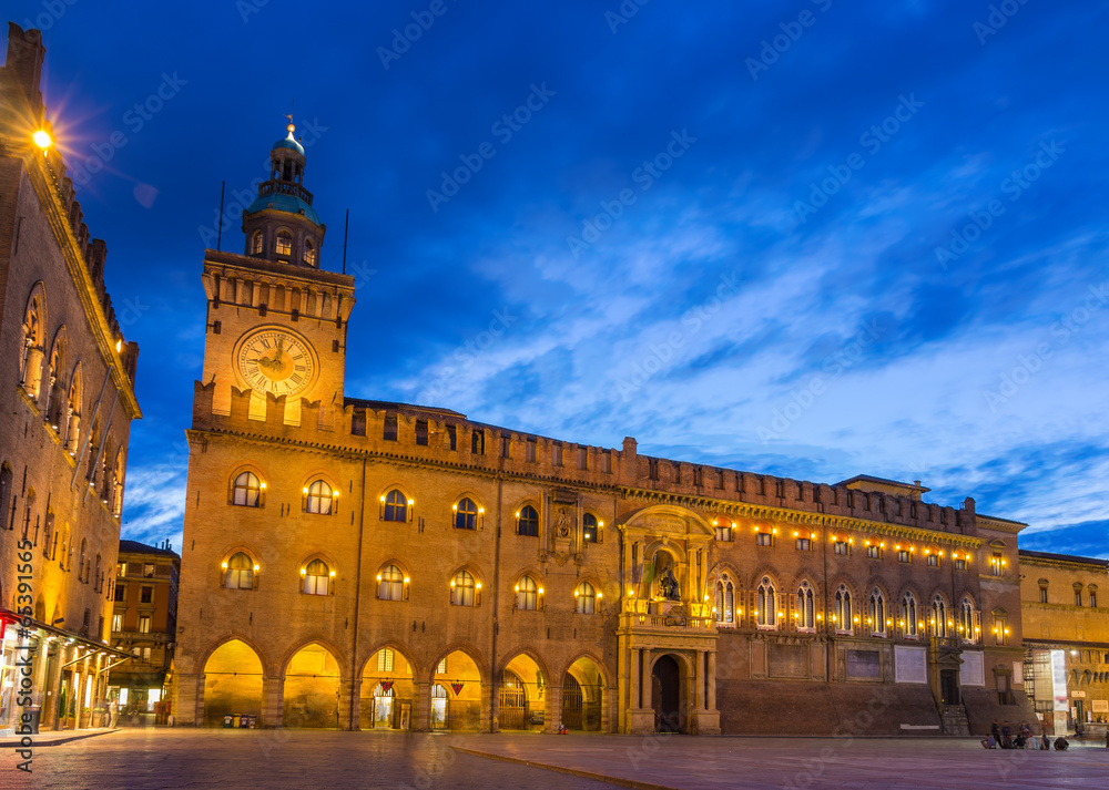 Palazzo dAccursio in Bologna, Italy