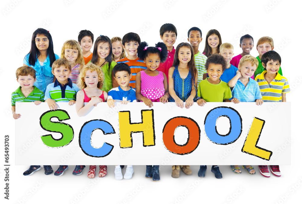 Group of Children with Back to School Concept