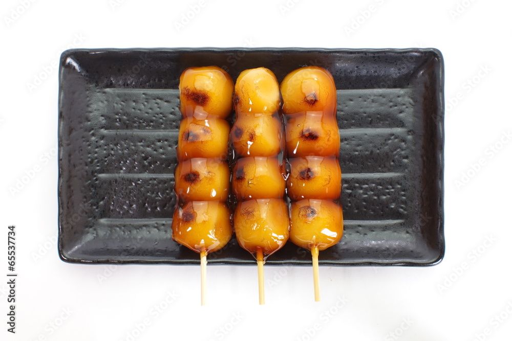 mitarashi Dango lapanese饺子和甜