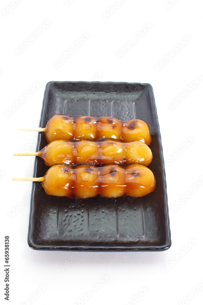 mitarashi Dango lapanese饺子和甜