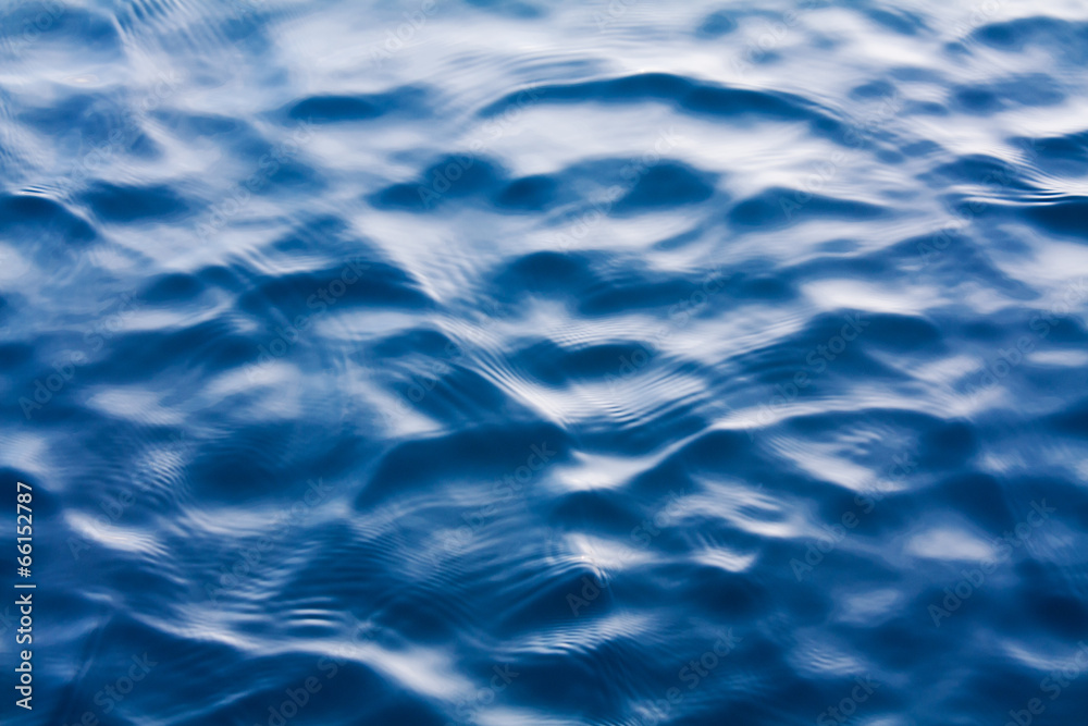 Blue water surface.