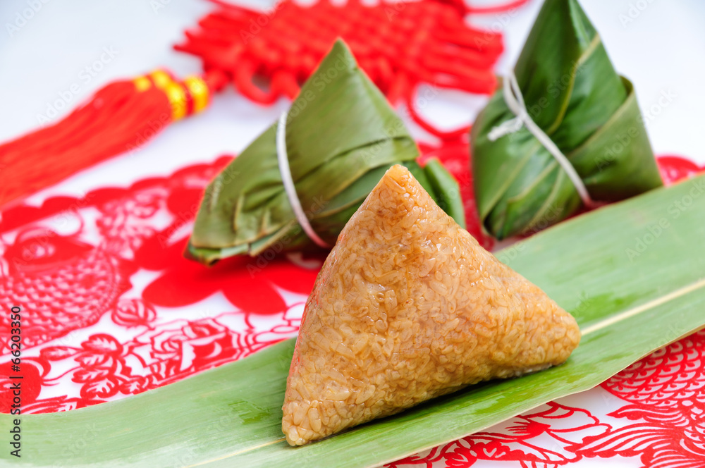 Chinese rice dumplings，  Traditional food