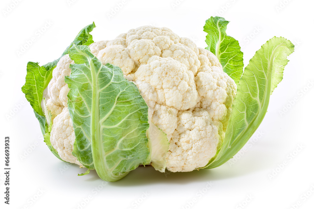 Cauliflower isolated on white background