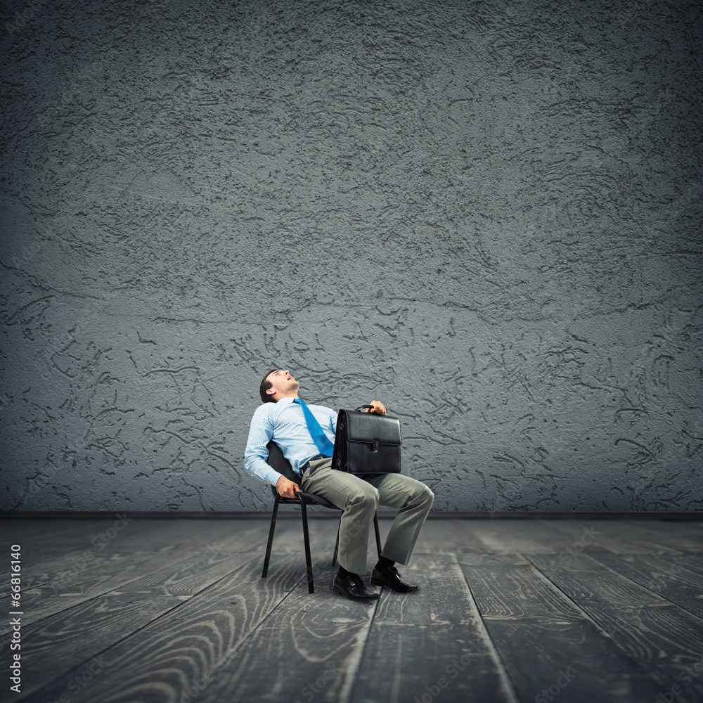 Businessman in chair