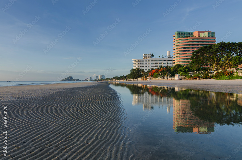 Huahin beach in Thailand