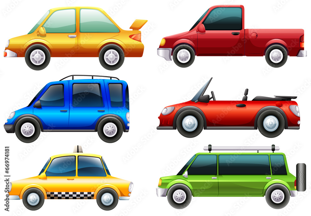 Different types of cars