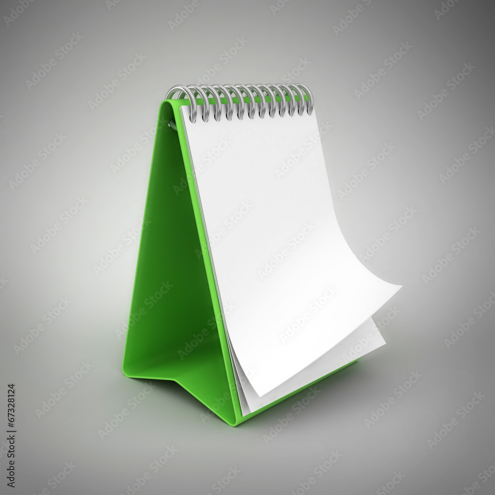 notebook. 3D rendered Illustration