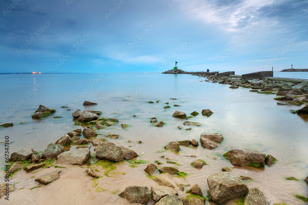 波兰波罗的海美丽的海滩