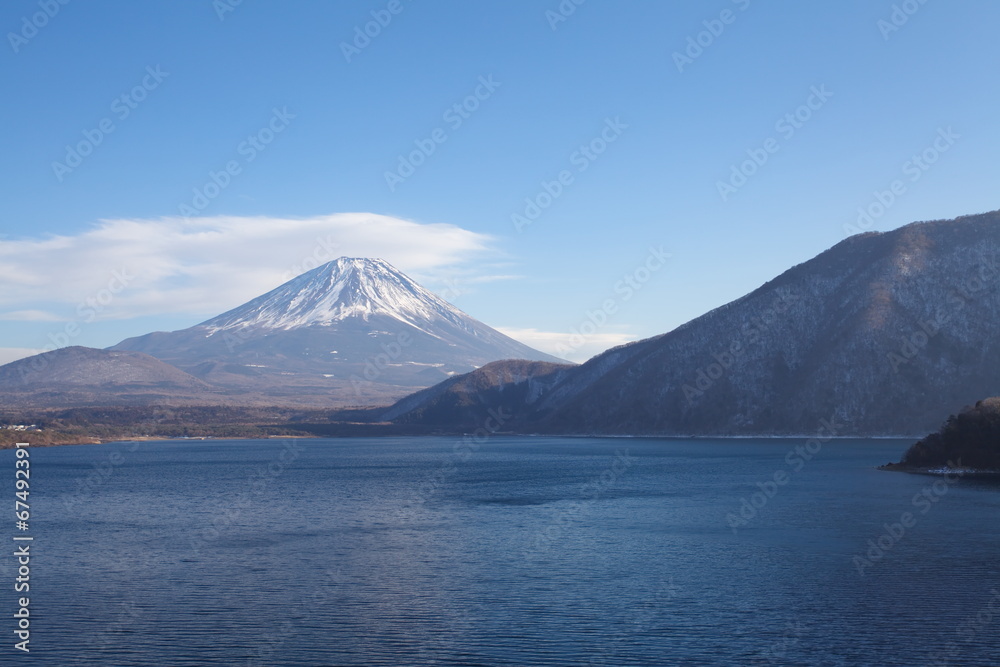 motosu湖的富士山