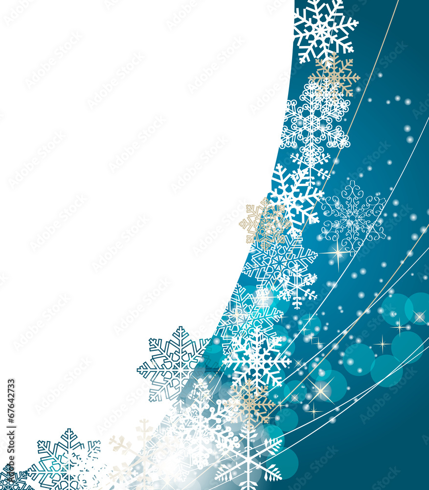 Abstract Beauty Christmas and New Year Background. Vector Illust