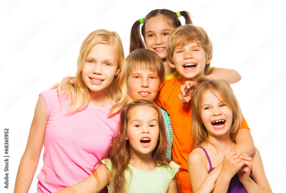 Group photo of six children