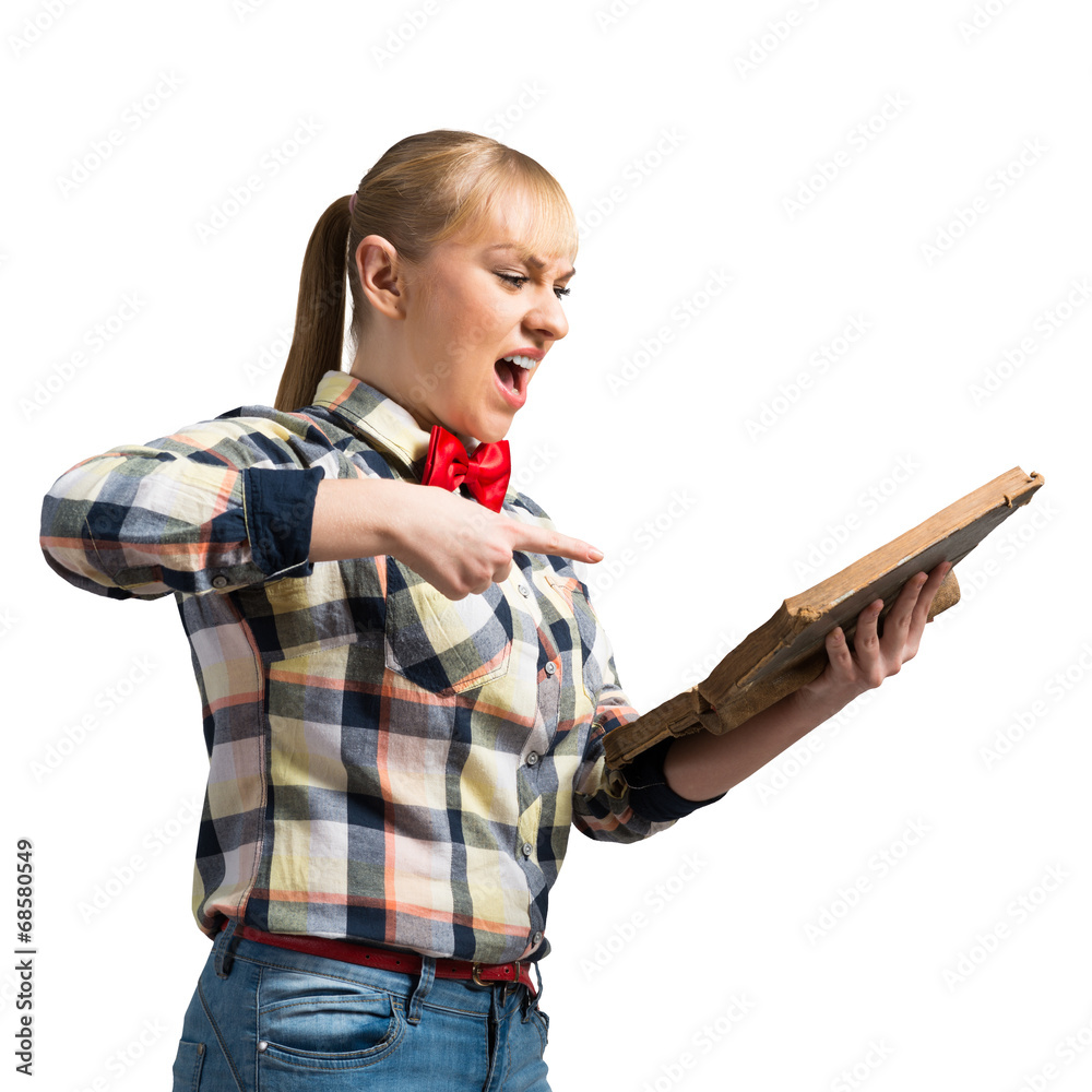 Girl with book