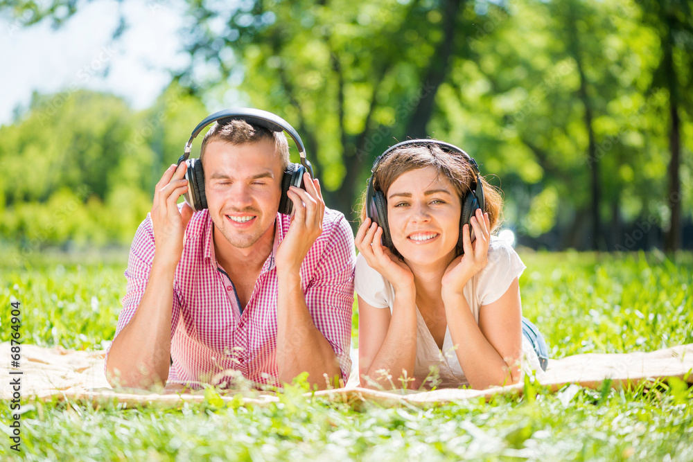 Couple in park