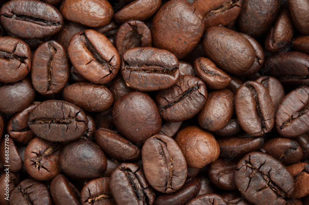 Roasted Coffee bean background