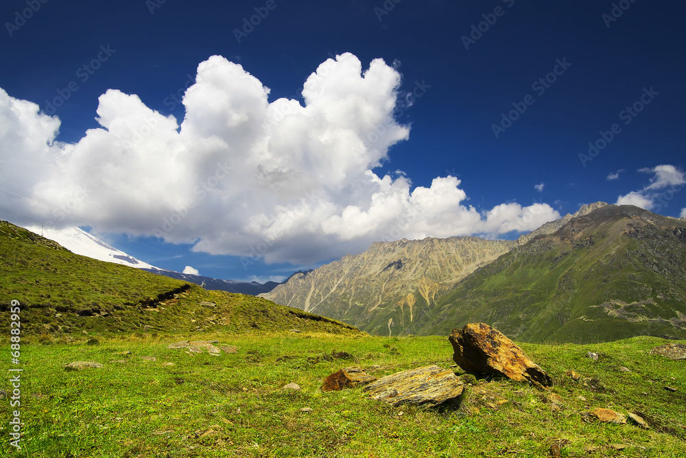 高山白云，自然景观