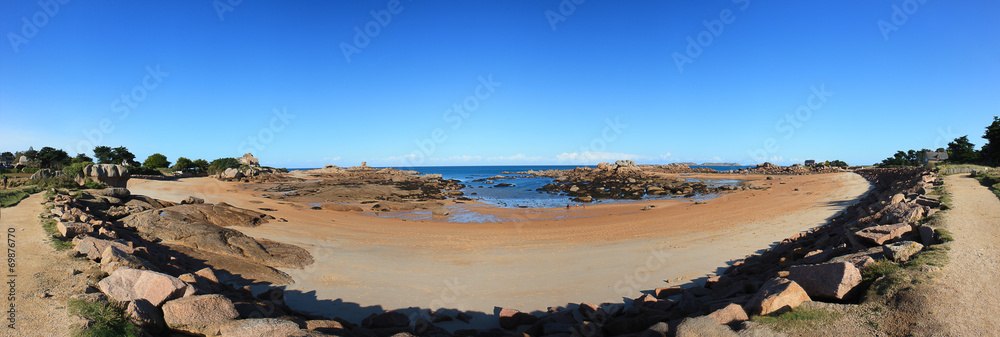 美丽的海滩全景