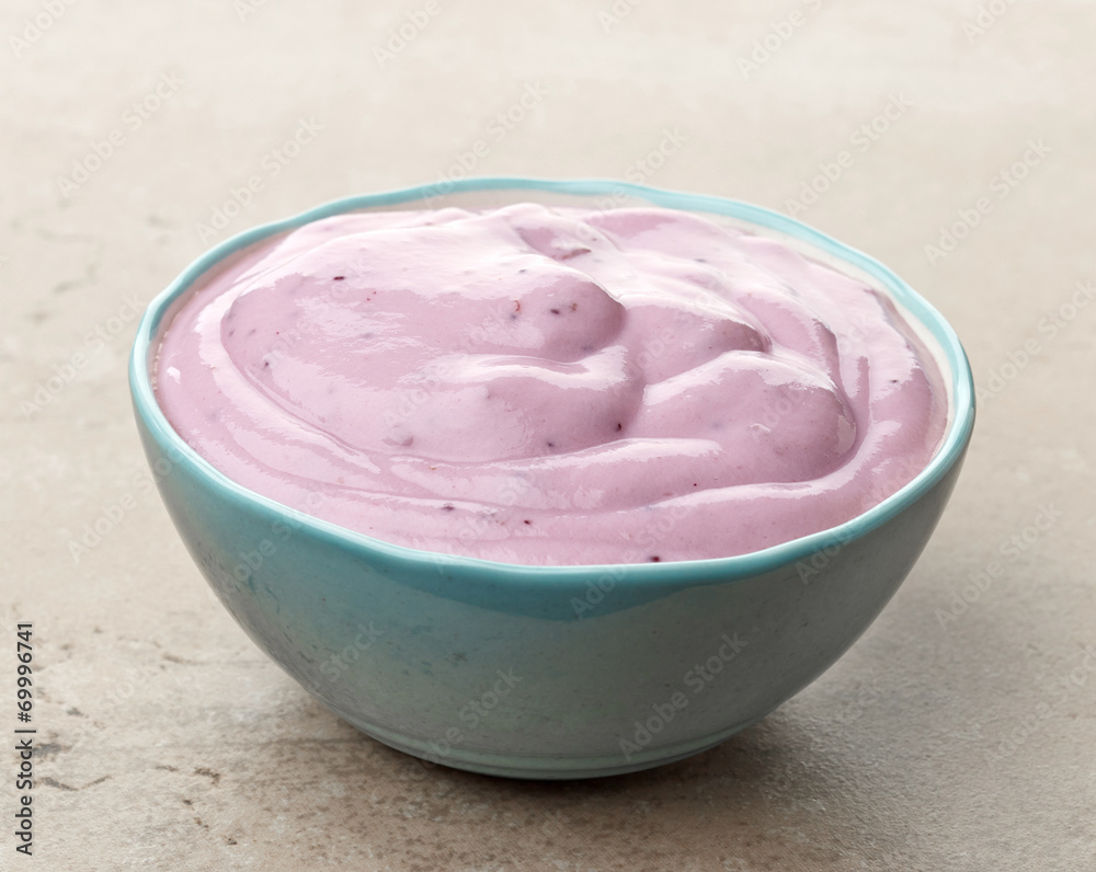 pink fruit yogurt