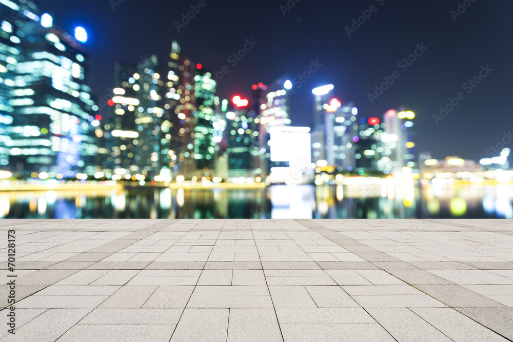 繁华的现代城市夜景