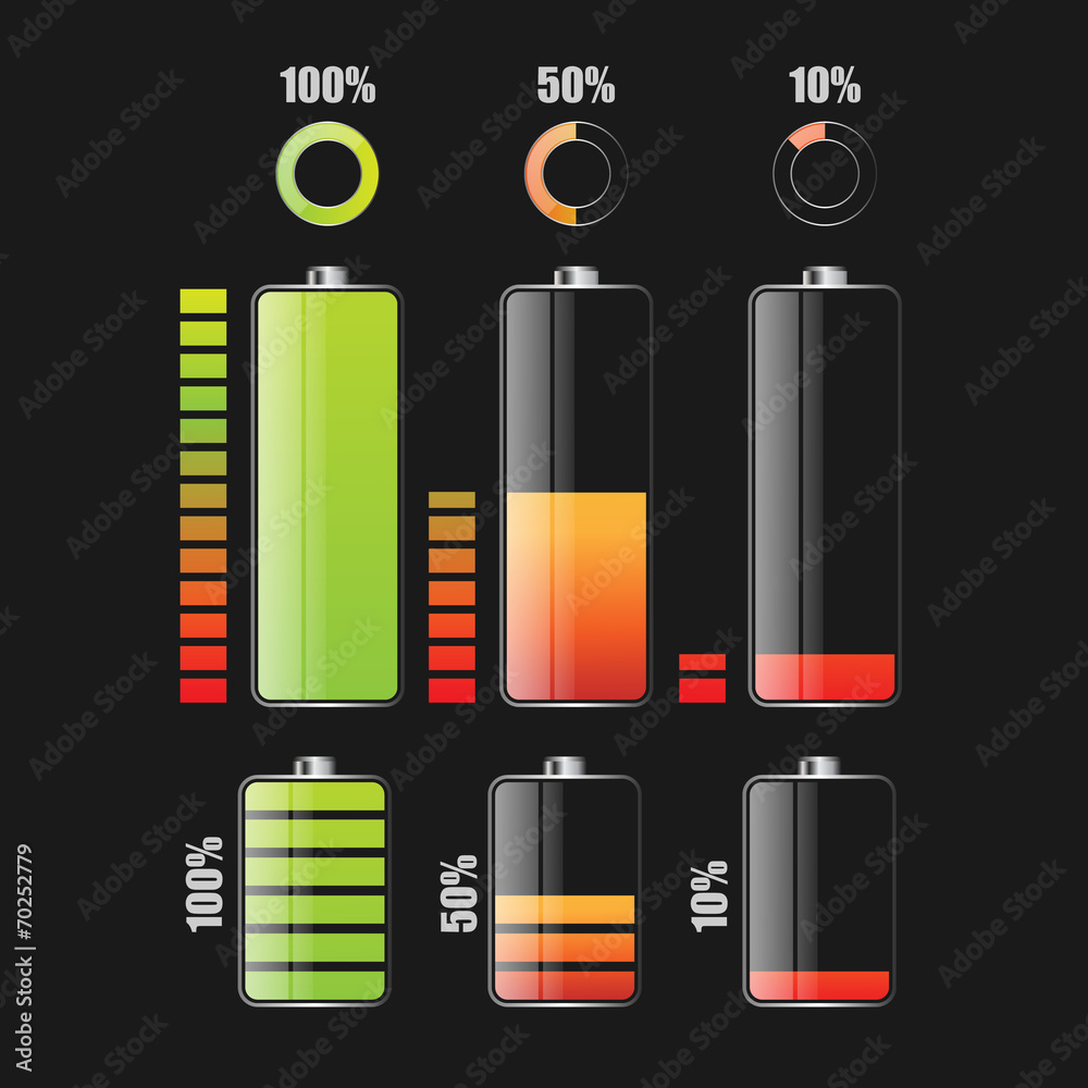 电池充电状态-矢量