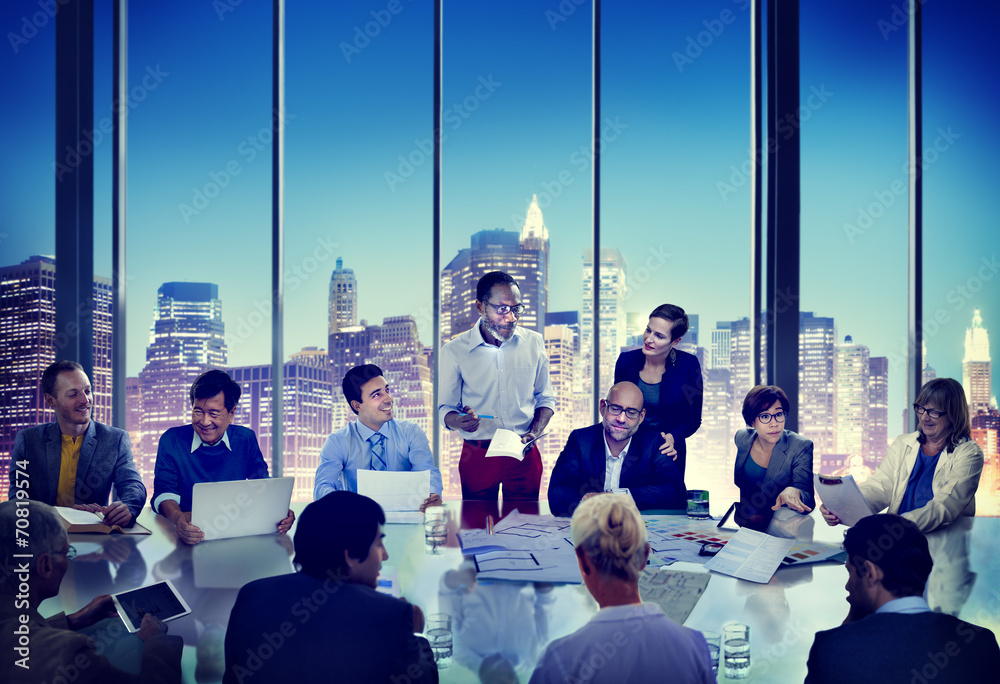 Diverse Business People in a Meeting