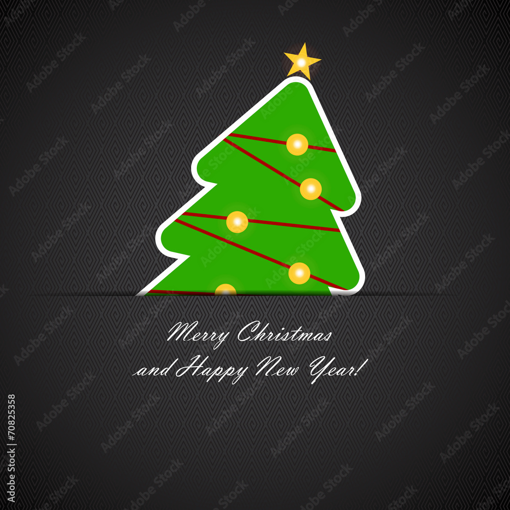 Abstract Beauty Christmas and New Year Background. Vector Illust