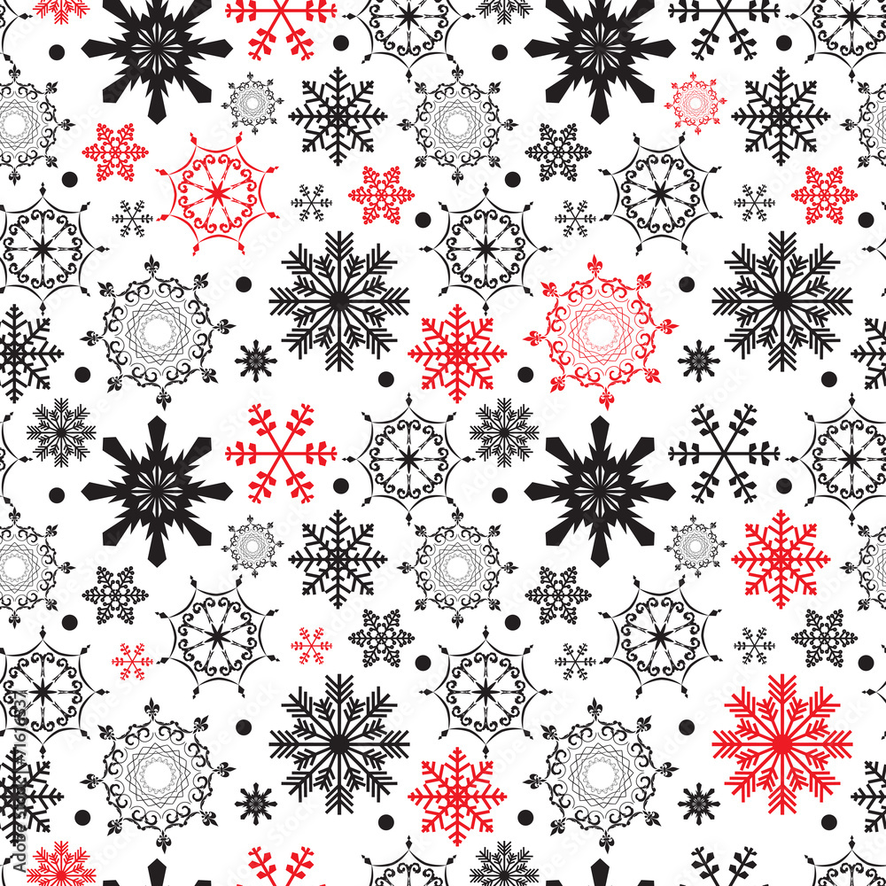 Abstract Beauty Christmas and New YearSeamless Pattern Backgroun