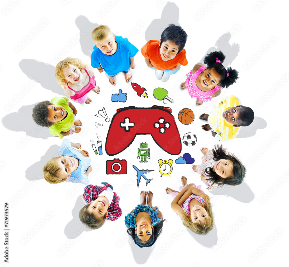 Group of Children and Play Concepts