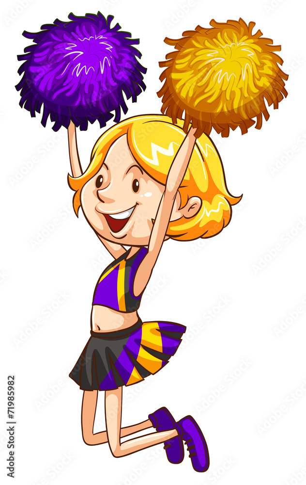 A cheerleader