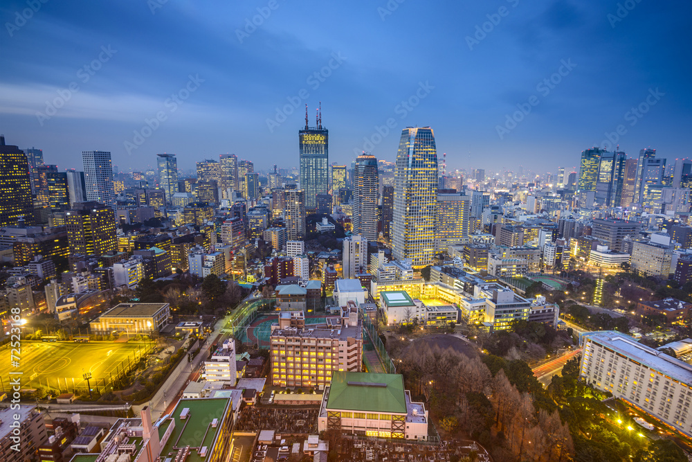 日本东京都港区城市景观