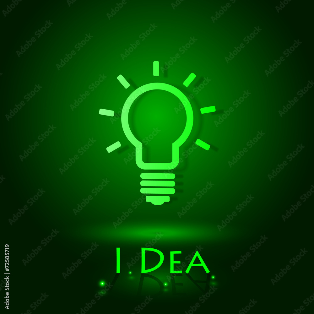 灯泡idea.vector图标