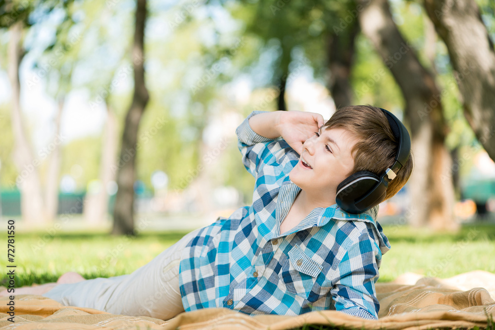 Boy in park